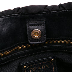 Tessuto Canapa Logo Satchel
