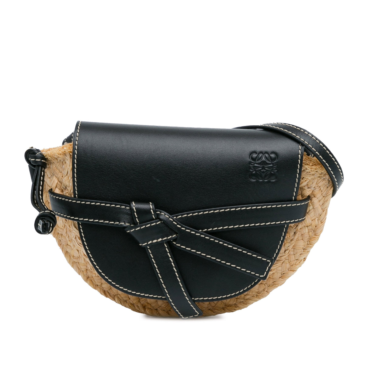 Mini Raffia Gate Crossbody