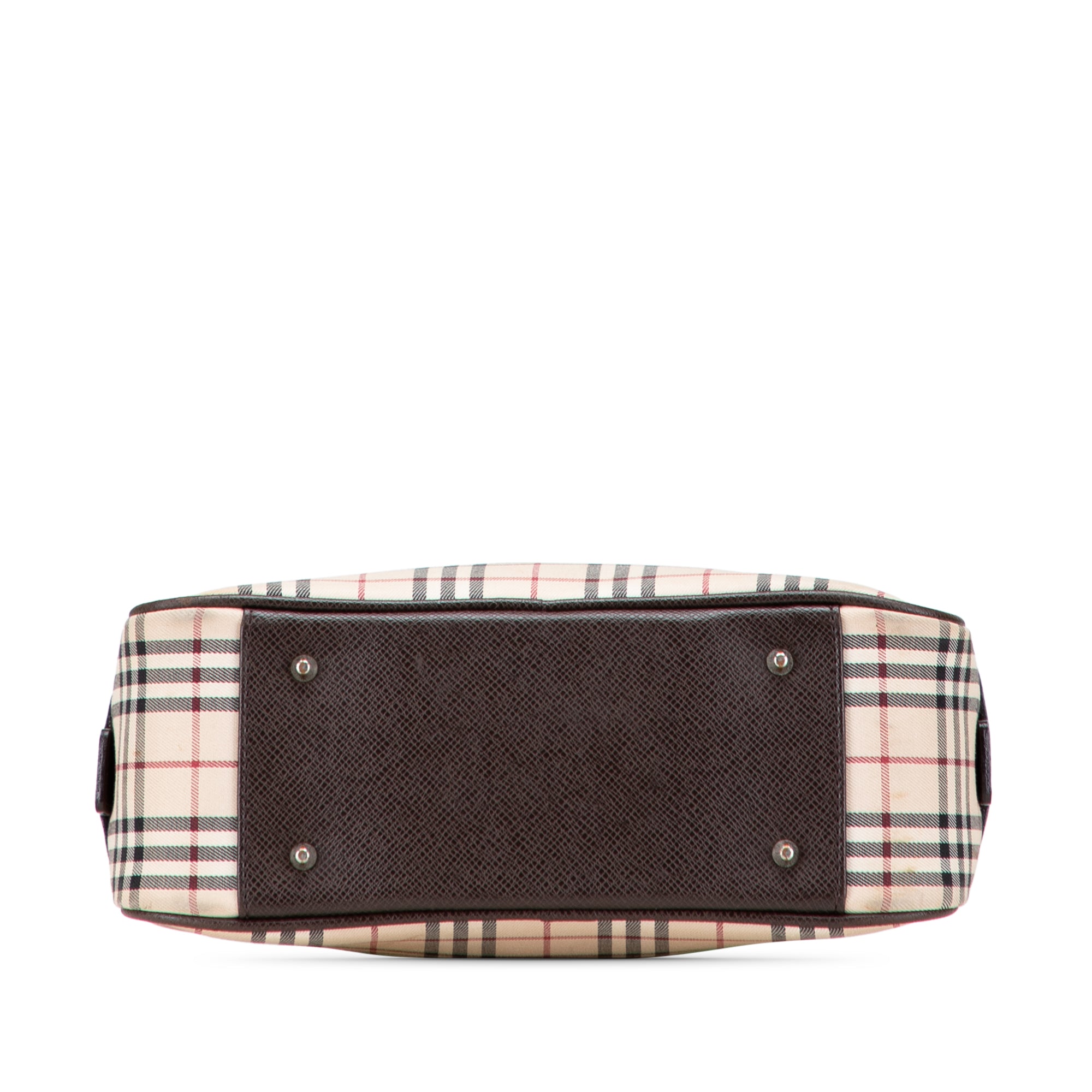 House Check Canvas Handbag