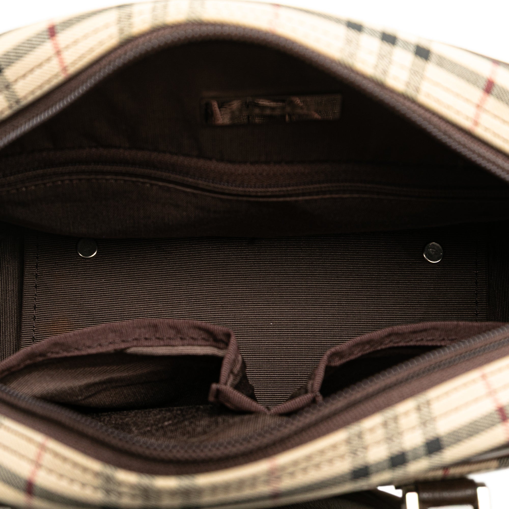 House Check Canvas Handbag