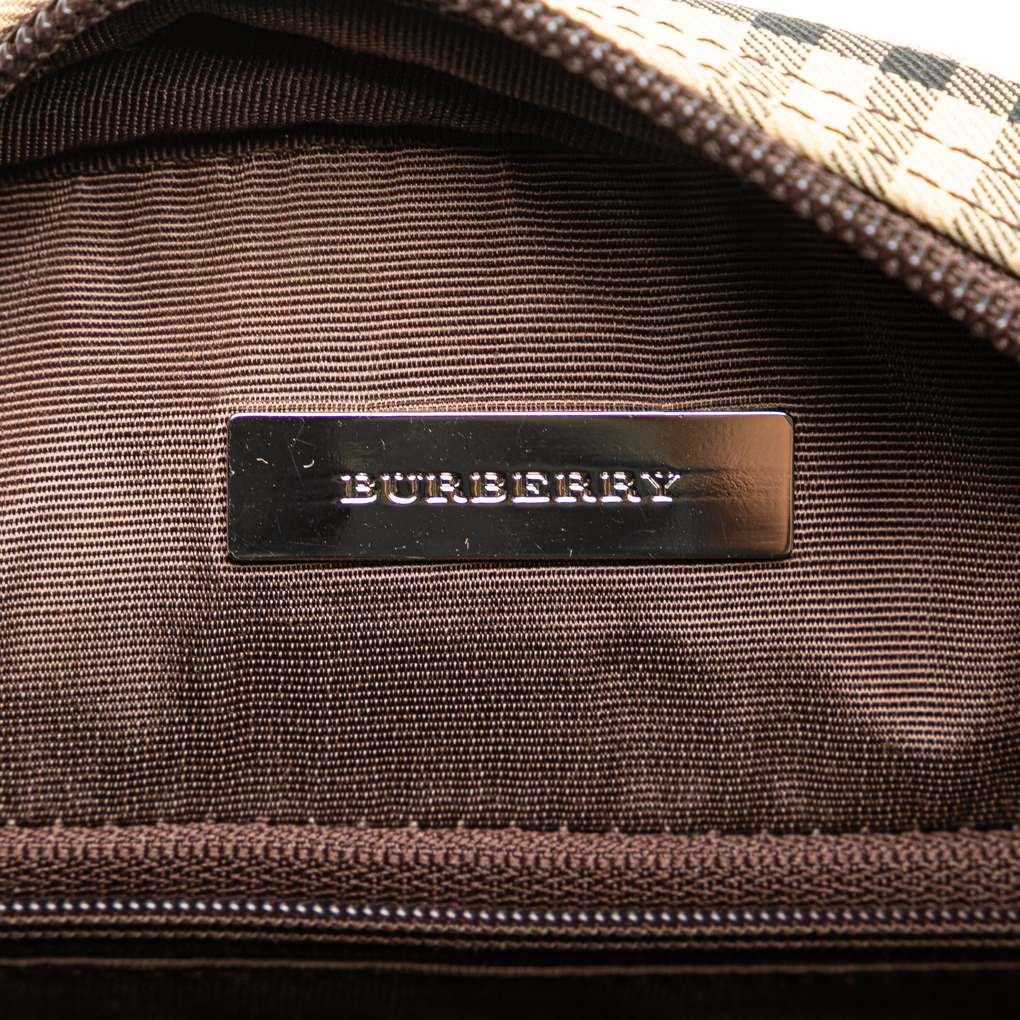 House Check Canvas Handbag
