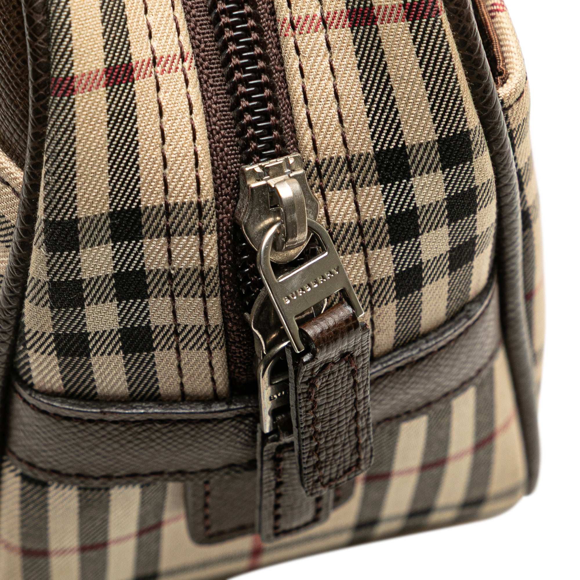 House Check Canvas Handbag