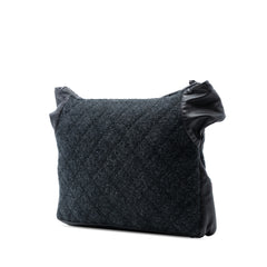 Quilted Wool and Lambskin Girl Bag