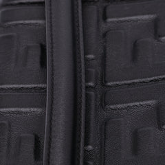 Zucca Embossed Leather Baguette Satchel