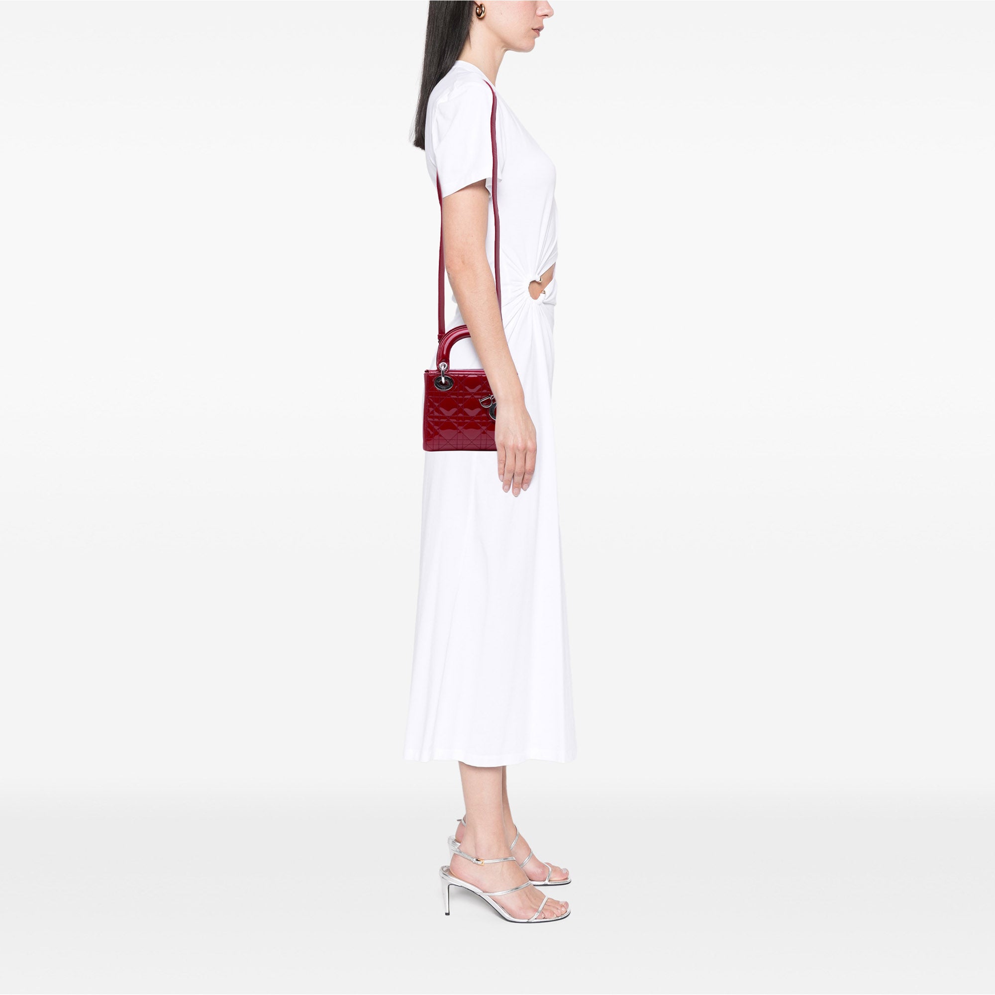 Mini Patent Cannage Lady Dior