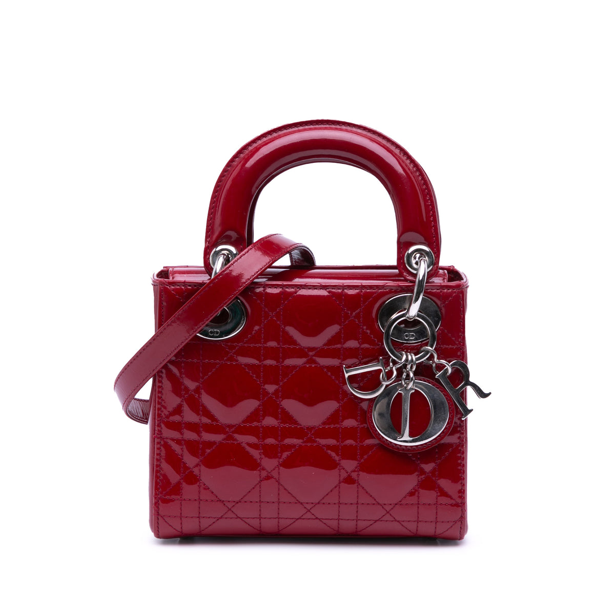 Mini Patent Cannage Lady Dior