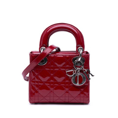 Mini Patent Cannage Lady Dior