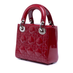 Mini Patent Cannage Lady Dior