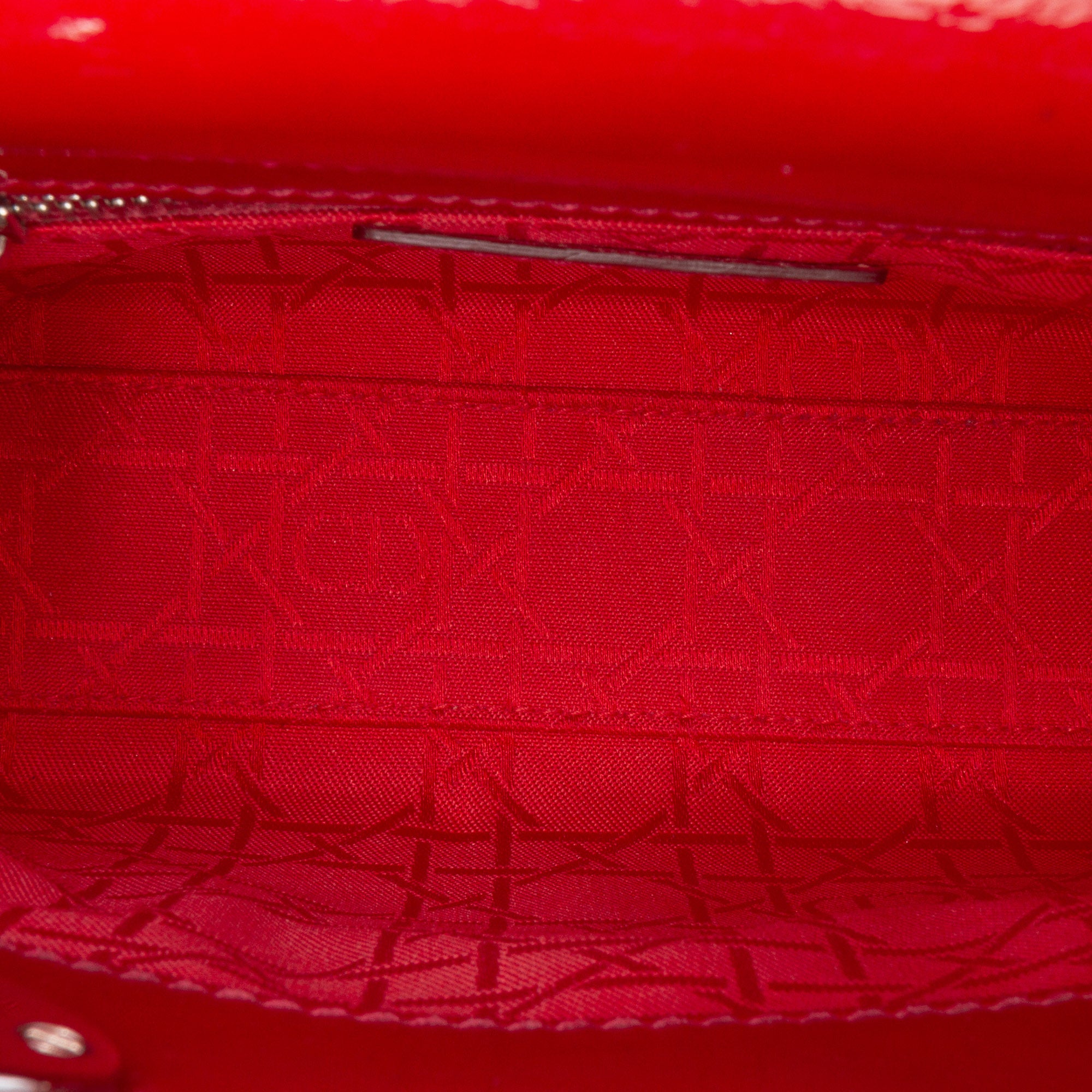 Mini Patent Cannage Lady Dior