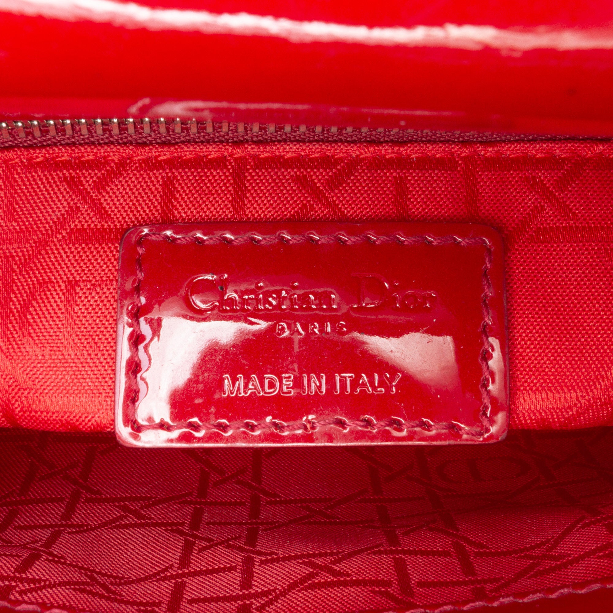 Mini Patent Cannage Lady Dior