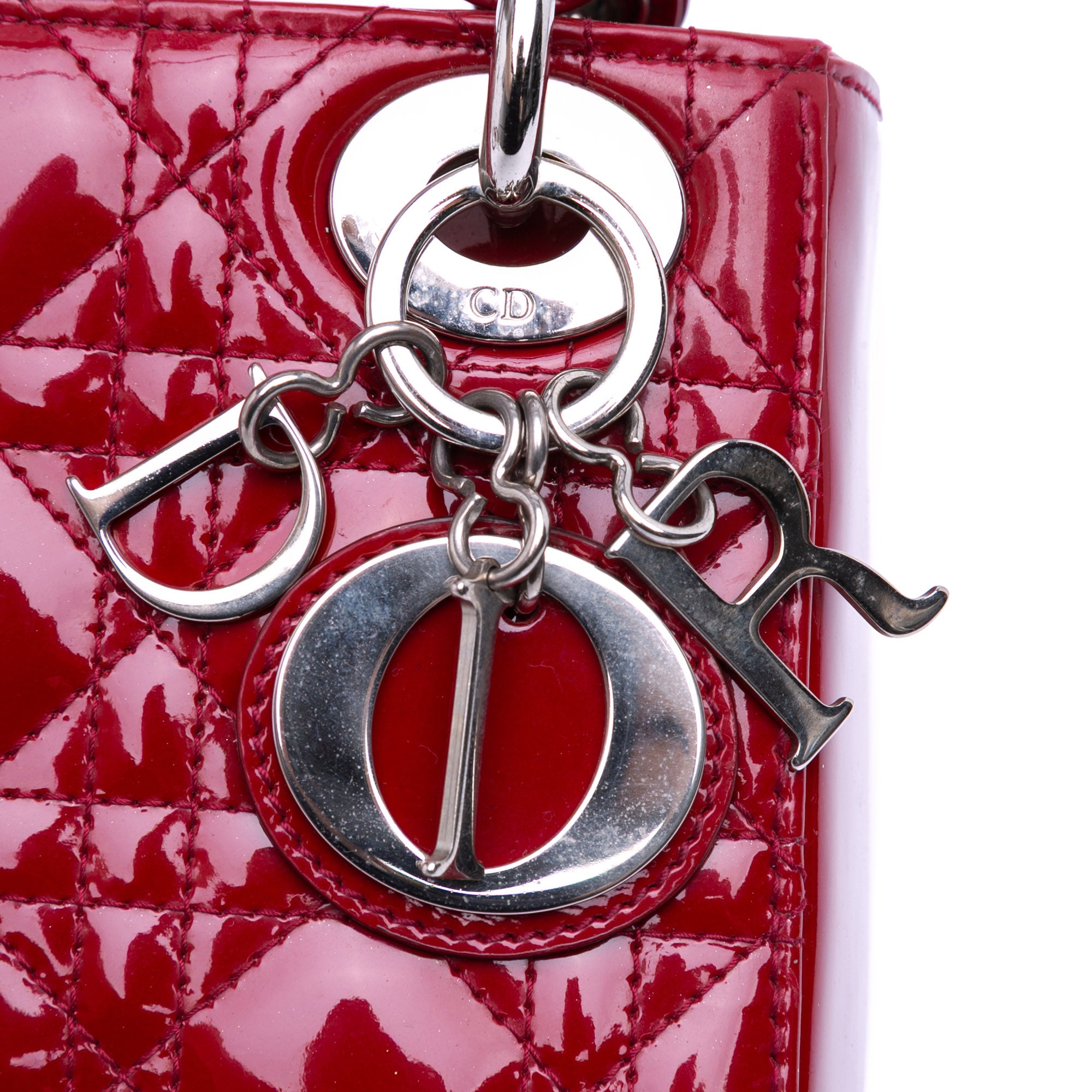 Mini Patent Cannage Lady Dior