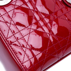 Mini Patent Cannage Lady Dior