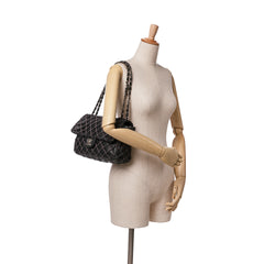 Jumbo Calfskin Canebiers Net Flap