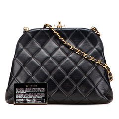 Quilted Lambskin Frame Chain Crossbody
