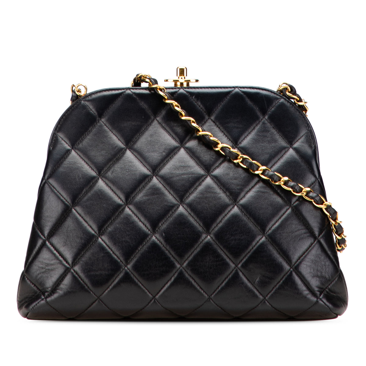 Quilted Lambskin Frame Chain Crossbody