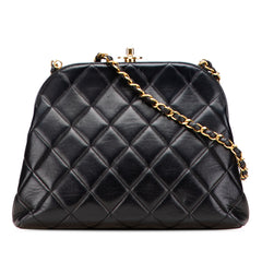 Quilted Lambskin Frame Chain Crossbody