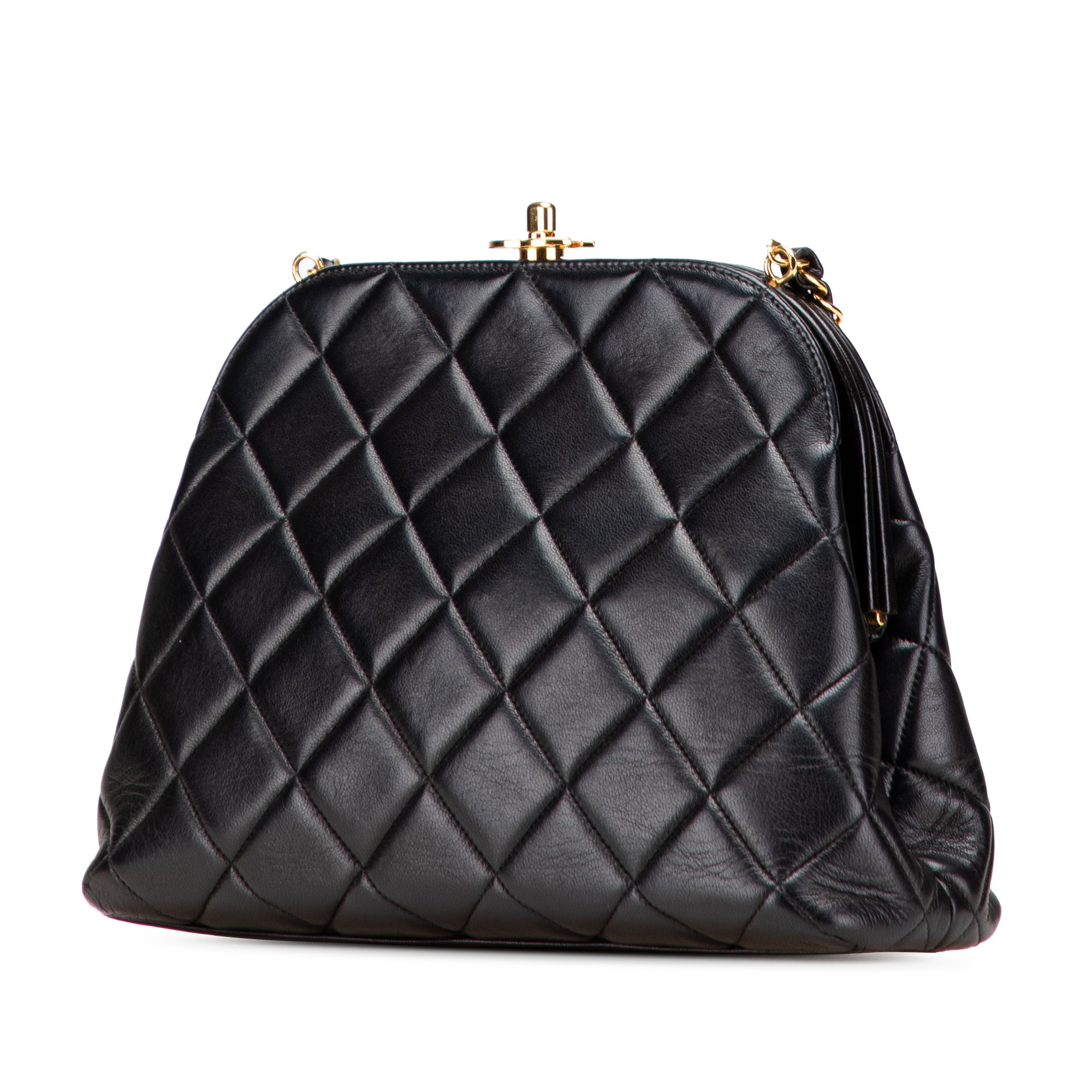 Quilted Lambskin Frame Chain Crossbody