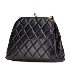 Quilted Lambskin Frame Chain Crossbody
