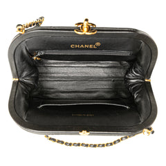 Quilted Lambskin Frame Chain Crossbody