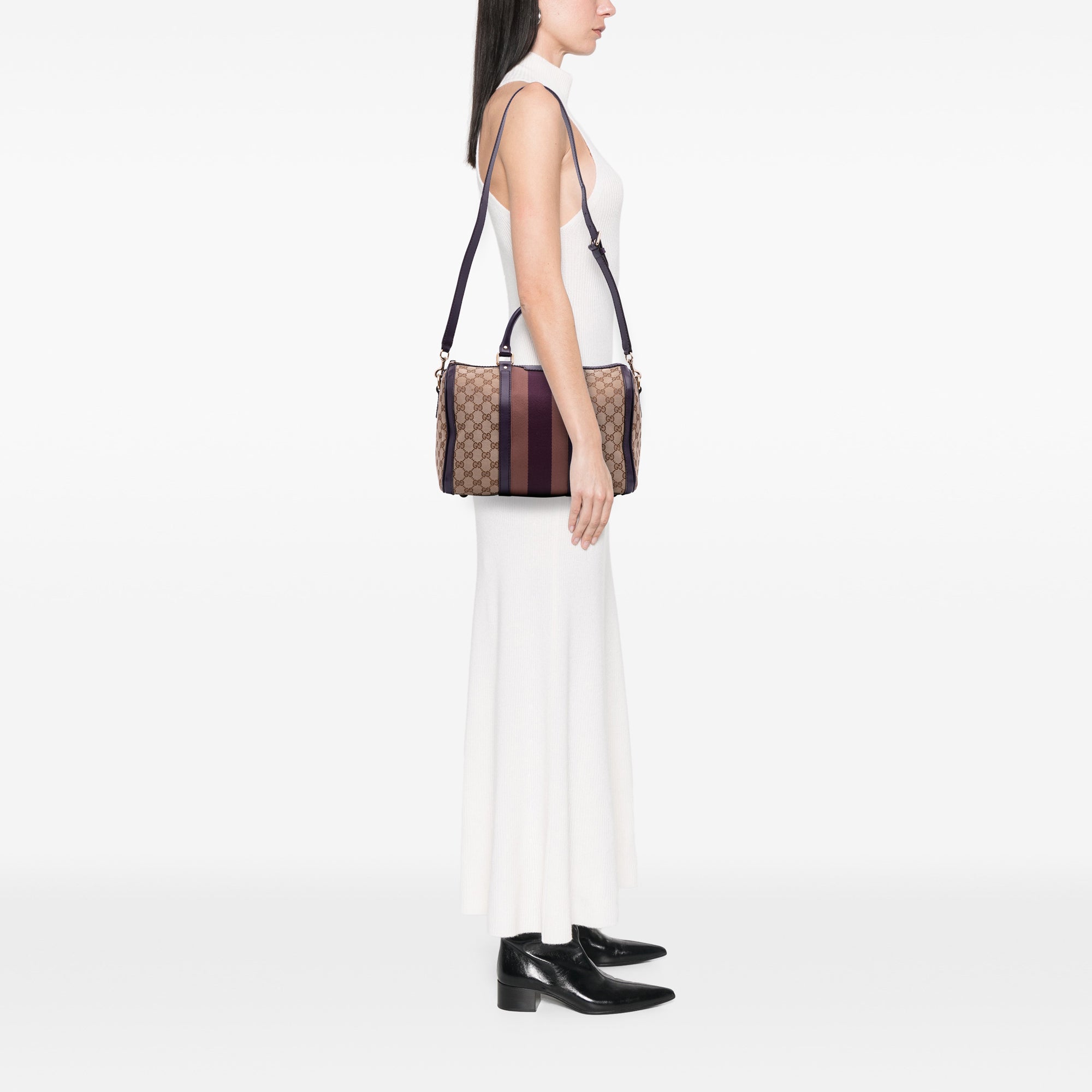 GG Canvas Web Joy Boston Bag