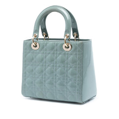 Medium Patent Cannage Lady Dior