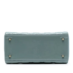 Medium Patent Cannage Lady Dior