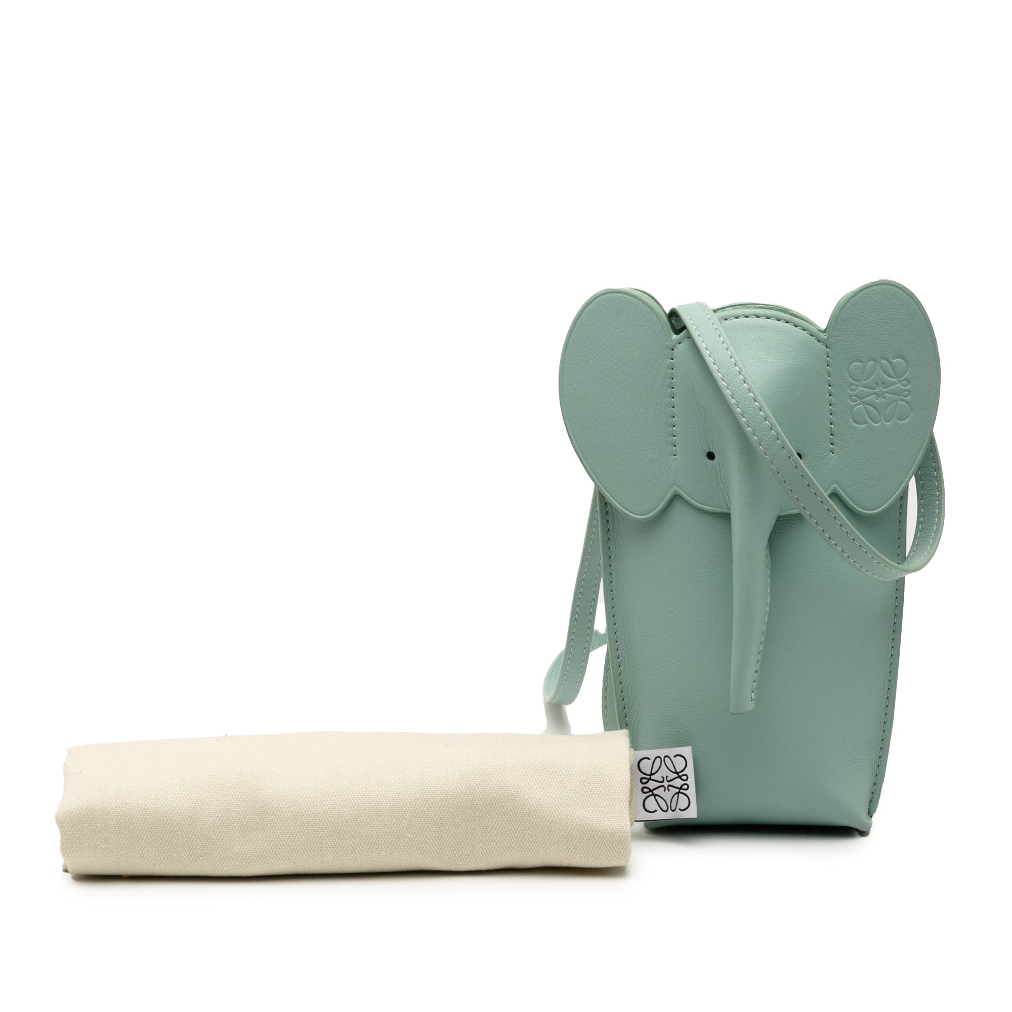 Leather Elephant Pocket Crossbody