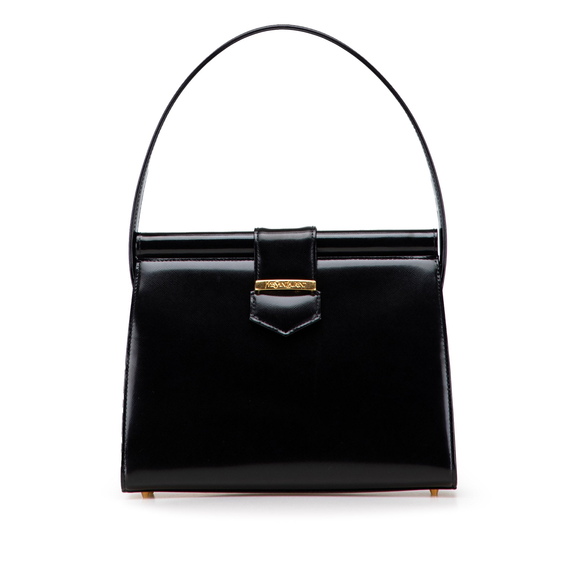 Leather Top Handle Frame Bag