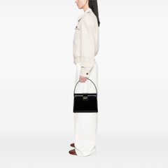 Leather Top Handle Frame Bag