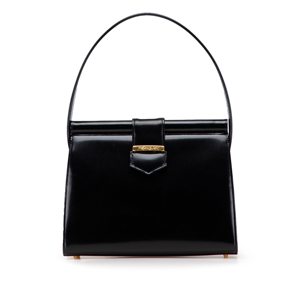 Leather Top Handle Frame Bag