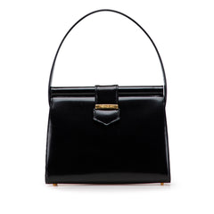 Leather Top Handle Frame Bag