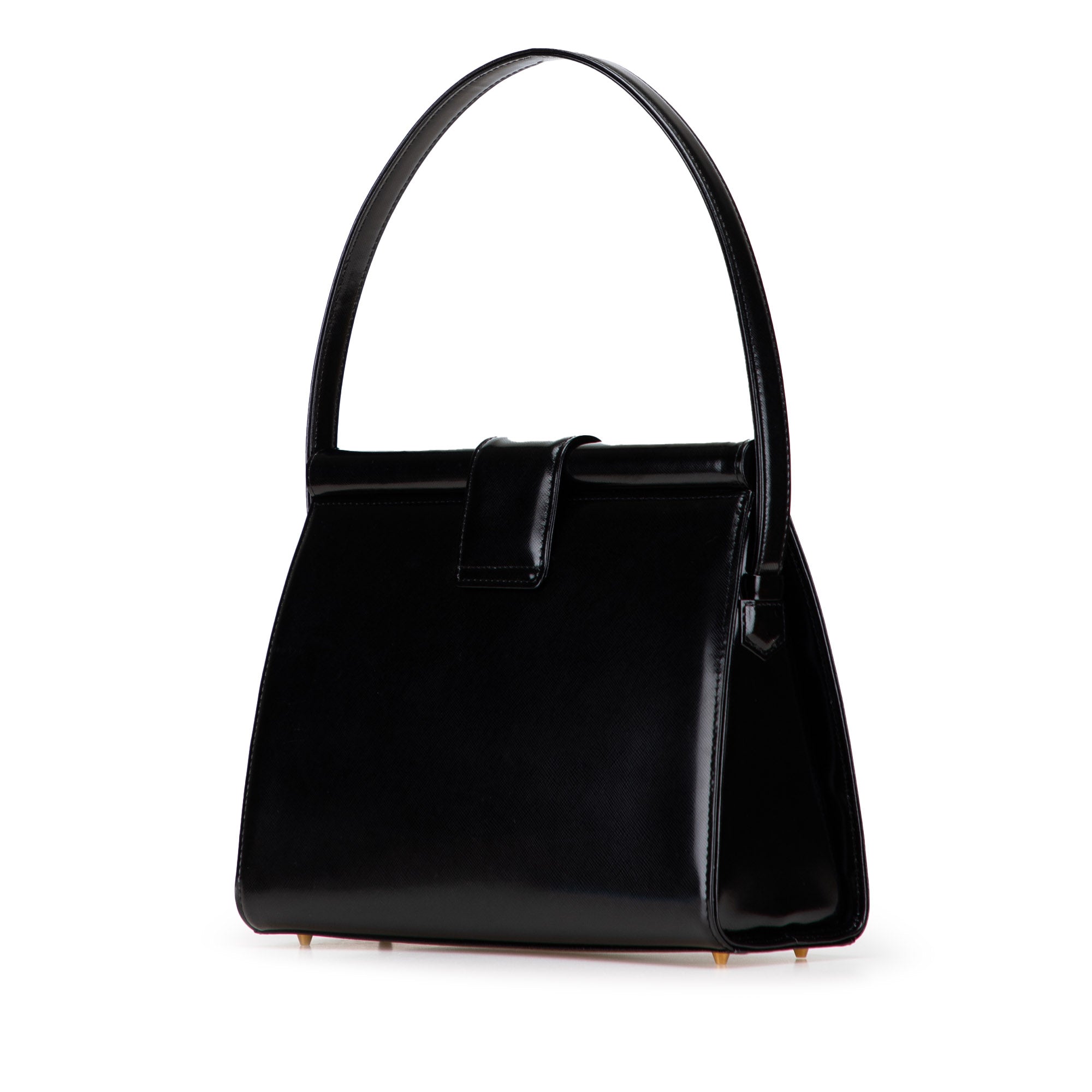 Leather Top Handle Frame Bag