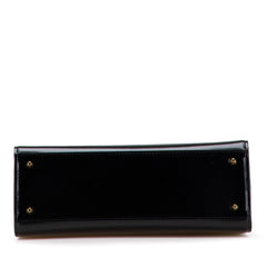 Leather Top Handle Frame Bag