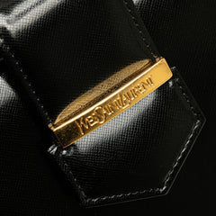 Leather Top Handle Frame Bag