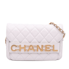 Medium Quilted Calfskin Enchained Flap