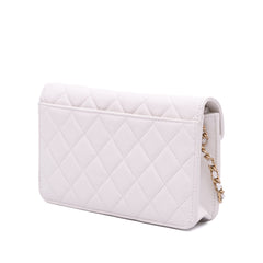 Medium Quilted Calfskin Enchained Flap