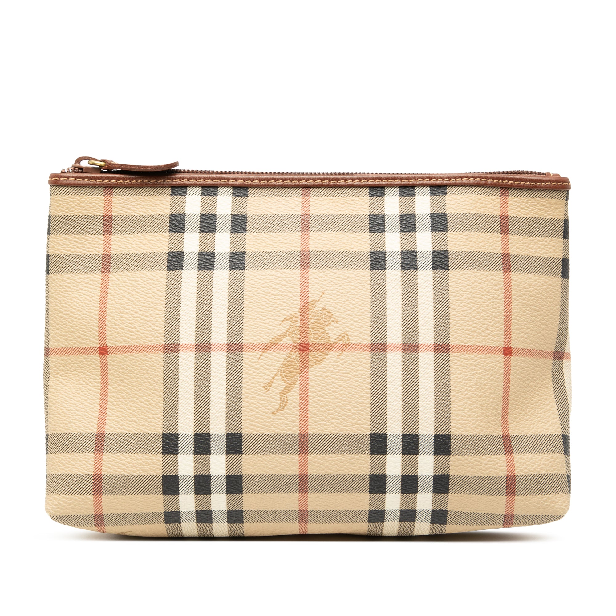 Haymarket Check Coated Canvas Pouch