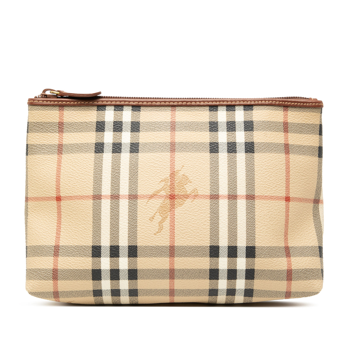 Haymarket Check Coated Canvas Pouch