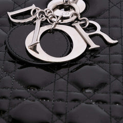 Medium Patent Cannage Lady Dior