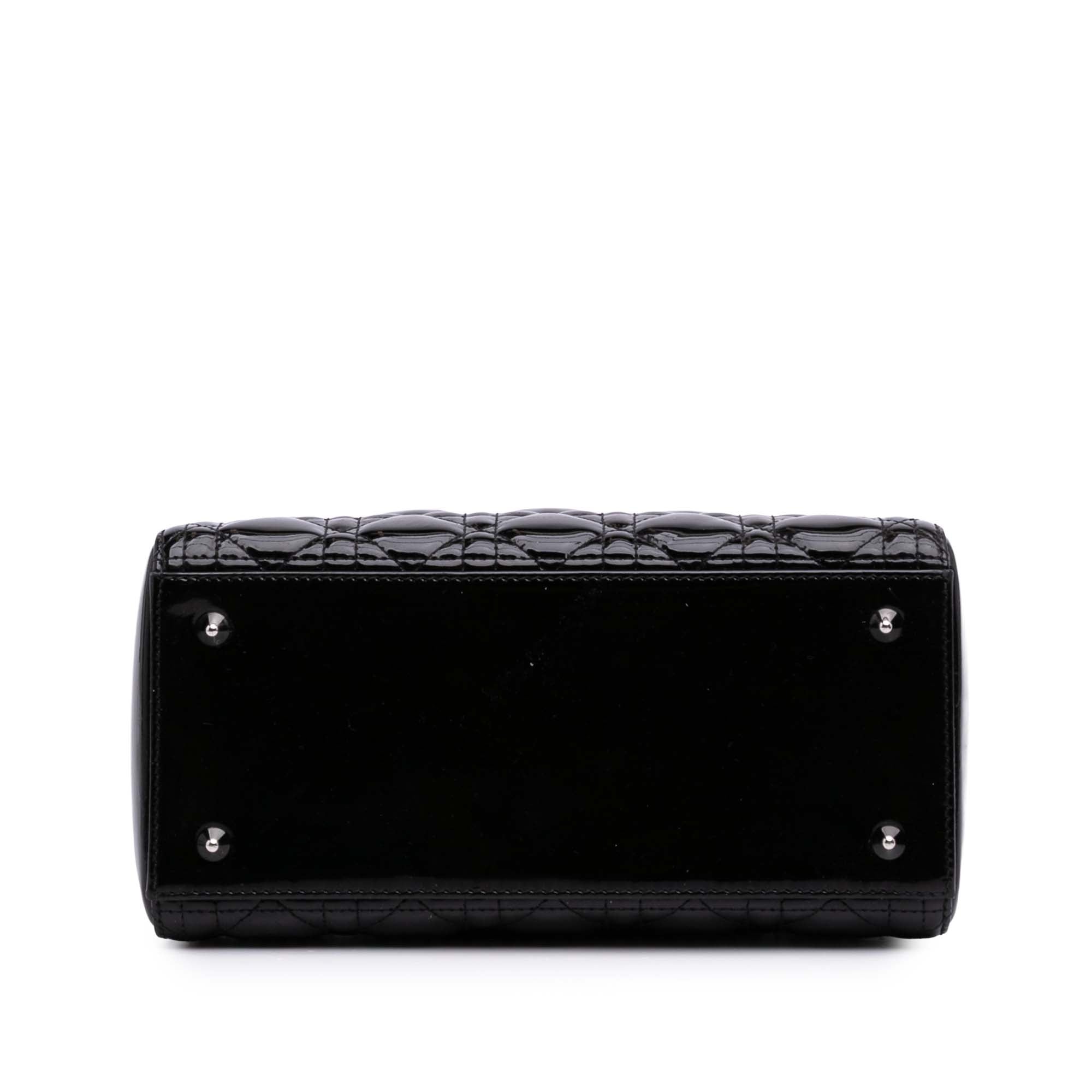 Medium Patent Cannage Lady Dior