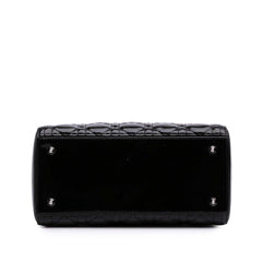 Medium Patent Cannage Lady Dior