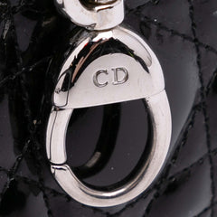 Medium Patent Cannage Lady Dior