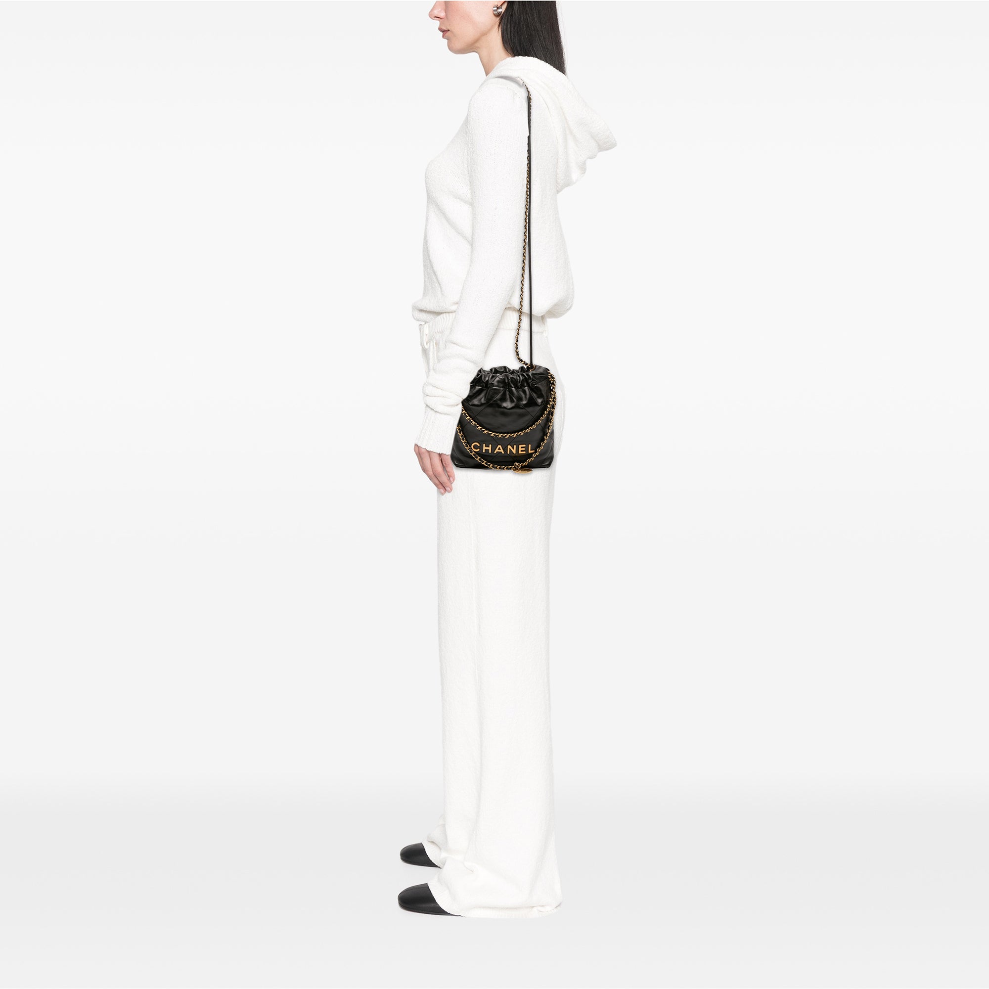 Mini Shiny Calfskin 22 Handbag