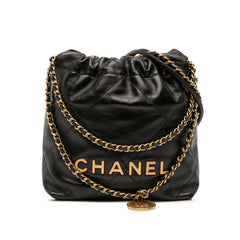 Mini Shiny Calfskin 22 Handbag