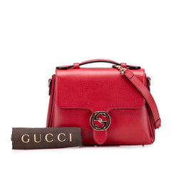Small Dollar Calf Interlocking G Satchel