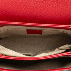 Small Dollar Calf Interlocking G Satchel
