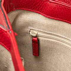 Small Dollar Calf Interlocking G Satchel