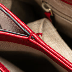 Small Dollar Calf Interlocking G Satchel