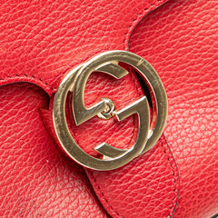 Small Dollar Calf Interlocking G Satchel