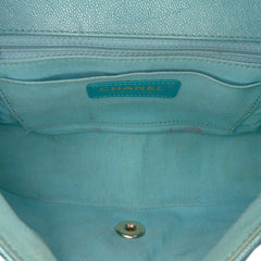 Small Chevron Caviar Statement Flap